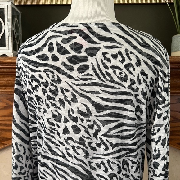 Pacific Beach Animal Print Swim Cover Up Sz. M - Picture 10 of 12